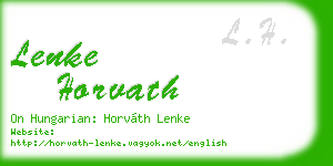 lenke horvath business card